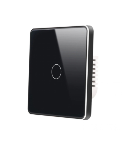 Tuya Wifi Touch Smart Switch (Flat+Metal Frame)  - 1 Gang (Copy)