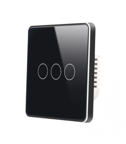 Tuya Wifi Touch Smart Switch (Flat+Metal Frame)  - 3 Gang